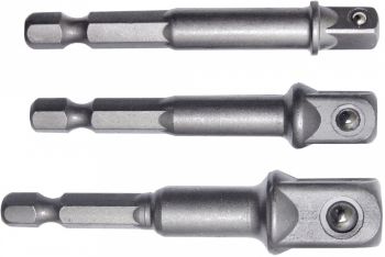 3-OS. TRELLIOTSIKU ADAPTERITE KOMPLEKT 1/4". 3/8". 1/2" TAPP TRIUMF