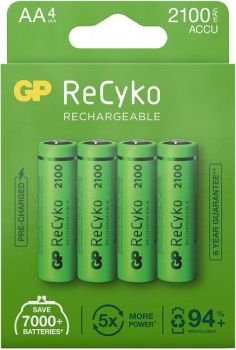 GP AKUPATAREI 2100MAH AA 4TK RECYKO+