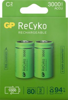 GP AKUPATAREI 3000MAH C/LR14 2TK RECYKO+