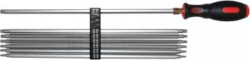 7-OS. AVAGA TORX (5 JA 6) KRUVIKEERAJATE KOMPL. TH10-40. 360MM PIKAD. 2K-NONSLIP TRIUMF