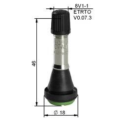 TL-VENTIIL CVV47 KAUBIKUTELE. METALLVARREGA. 7BAR. L=47MM ALLIGATOR