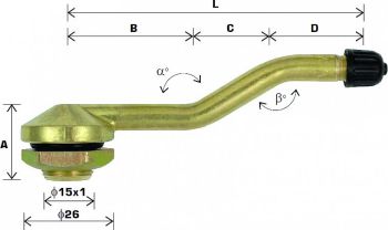 TL-VENTIIL VEOAUTO/HAAGIS V3-14-3. AVA 15.7MM. NURK 90+147+147. L=21+36+22+24