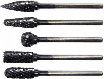 CARBIDE ROTARY BURRS SET. Ø 3 MM. LENGTH 43-56MM. FOR USE WITH ORDER NR. 30669. TOTAL