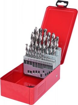 25-OS. HSS-G METALLI PUURIDE KOMPL. 1.0-13.0MM KS TOOLS
