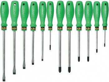 12-OS. KRUVIKEERAJATE KOMPL. PH-PZ-SL. MOSIV ERITERAS. ROHELINE 1K PEA BEARGRIP