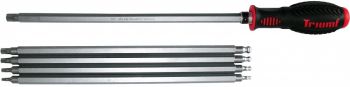 4-OS. KUUSKANT JA 12-TÄHIK KRUVIKEERAJATE KOMPL. 4-10MM. 300MM. 2K-NONSLIP TRIUMF