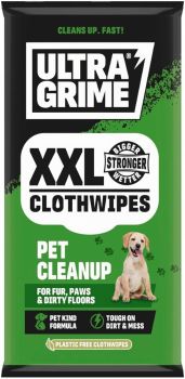 ULTRAGRIME XXL PET CLEANUP LEMMIKLOOMA PUHASTUSLAPID 20TK/PAKK