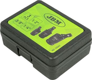 3-OS. TOPELTRISTIGA LÖÖKKARDAANID 1/4"+3/8"+1/2" (KARDAANASEND JA FIKSEERITUD) JBM