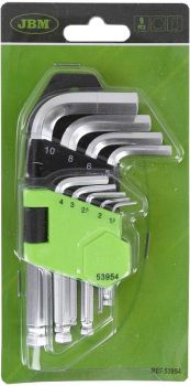 9-OS. L-KUUSKANTVÕTM. KOMPL. 1.5-10MM. S-LÜHIKE KUULOTS JBM