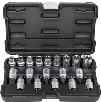 19-OS. 1/2" TORX OTSIKUTE E-PADRUNITE KOMPL. T30-T70. E10-E24 JBM
