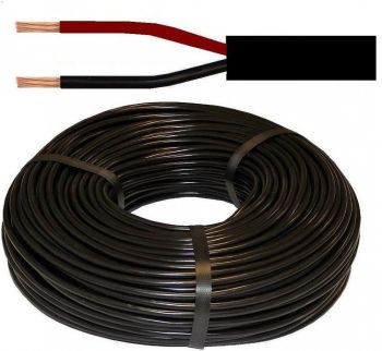 ELEKTRIJUHE ÜMAR MUST 2X0.75MM² 2 SOONELINE 50M M+