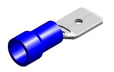 JUHTMEOTSIK LAPIK "ISA" SININE 6.3X0.8MM 10TK M+