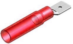 TERMOKAHANEV JUHTMEOTSIK "ISA" PUNANE 6.3X0.8MM 10TK M+