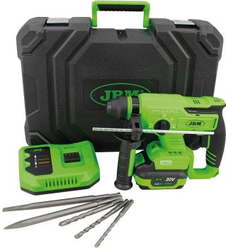 20V AKUPUURVASAR/AKUPIIKVASAR KOMPLEKT SDS-PLUS 2.2J. 4750RPM. HARJAVABA. +AKU +LAADIJA JBM