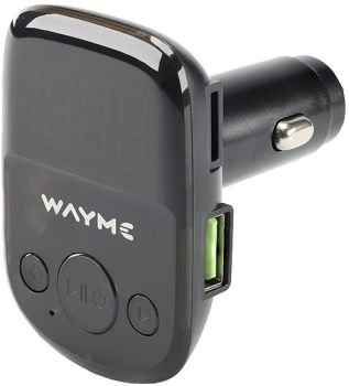 VOLTMEETER + 2XUSB KIIRLAADIJA + FM TRANSMITTER + HANDS FREE 12/24V 25W WAYME