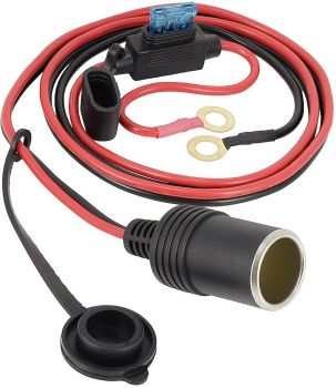SIGARETISÜÜTAJA PESA PIKENDUSJUHE 100CM 15A. 8.4MM KLEMM 12/24V CARMOTION