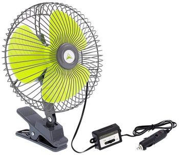 SALONGI VENTILAATOR KLAMBRIGA 12V/21W D=200MM 1.2M JUHTMEGA CARMOTION
