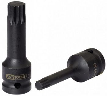 1/2" XZN 12-TÄHIK PIKK LÖÖKOTSIK M10. 75MM KS TOOLS