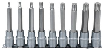 9-OS. 1/2" PIKKADE RIBE-TORX OTSIKUTE KOMPL. M5-M14 KS TOOLS