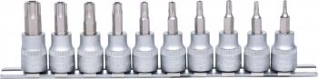 10-OS. 3/8" AVAGA TORX PADRUNOTSIKUTE KOMPL. TH10-TH55. SIINIL KS TOOLS
