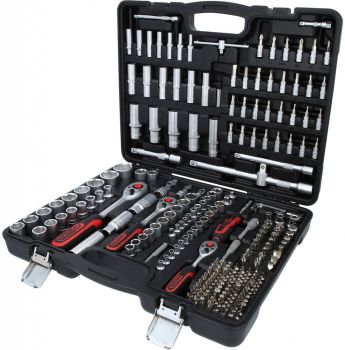 255-OS. 1/2"+3/8"+1/4"+5/16" PADRUNITE+OTSIKUTE KOMPL. 4-32MM KS TOOLS