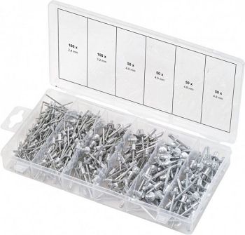 TÕMBNEETIDE KOMPL. 400-OS. 2.4-4.8MM KS TOOLS