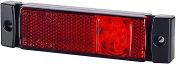 LD129 KÜLJETULI LED PUNANE 12/24V 0.5M JUHE 130X33X17MM