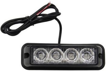 STROBO VILKUR KOLLANE 4-LED 12/24V R65 R10 120X45MM
