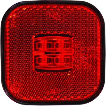 KÜLJETULI LED PUNANE 62X62MM 12/24V 0.5M JUHTMEGA