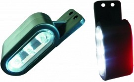 DOB-67P KÜLJETULI PAREM LED. 12/24V. VALGE-PUNANE 40X112X38MM