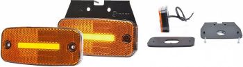 KÜLJETULI RIBA-LED 12/24V. 110X52MM KOLLANE JALAGA
