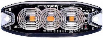STROBO VILKUR KOLLANE 3-LED 12/24V. MADAL 82X30X9MM