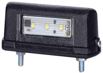 NUMBRITULI LED 12/24V VÄIKE 86X30X39MM MUST
