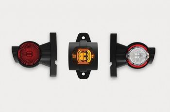 SARVTULI LED SIRGE 96MM VASAK 3-POOLNE (PUNANE-KOLLANE-VALGE) 12/24V