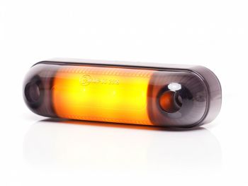 KÜLJETULI LED 12/24V KOLLANE TUMEDA KLAASIGA 3-LED 84X25X11MM