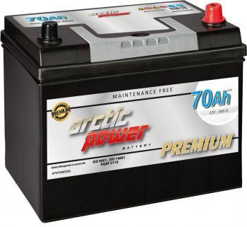 ARCTIC POWER PREMIUM AKU SMF 70AH 261X175X190 540A (EN) -/+