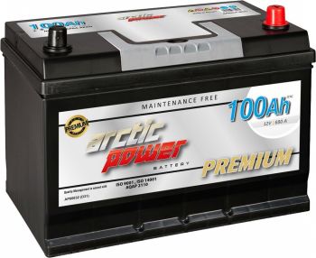 ARCTIC POWER PREMIUM AKU SMF 100AH 303X175X200/220 680A (EN) -/+ (CARRIER)