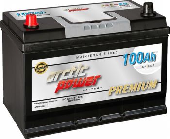 ARCTIC POWER PREMIUM AKU SMF 100AH 303X175X200/220 680A (EN) +/- (CARRIER)