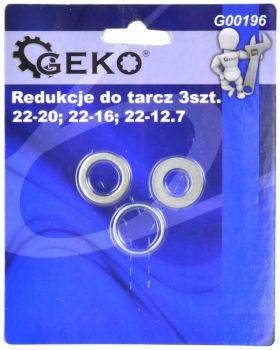 SAEKETTA VÄHENDUSSEIBIDE KOMPL. 3TK 22/20-16-12.7MM GEKO