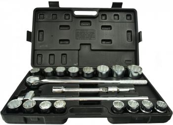21-OS. 3/4" PADRUNITE KOMPLEKT 19-50MM. 12-KANT GEKO