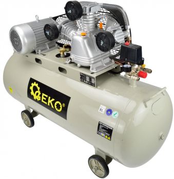 KOLBKOMPRESSOR KOLME SILINDRIGA 3KW. PAAK 200L. 10BAR GEKO