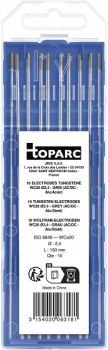 10 ELECTRODES - TUNGSTEN WC20 Ø2.4 - GREY (AC/DC - ALUMINIUM/STE GYS