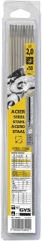 50 RUTILE ELECTRODES - STEEL - Ø2.0 (BLISTER) GYS