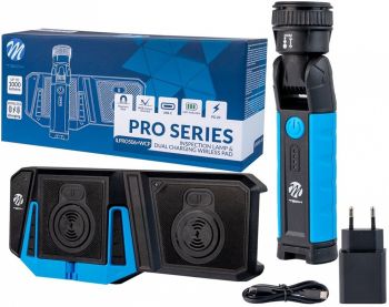 KANDELAMP LED 10W COB AKUGA + JUHTMEVABA LAADIMISALUS M-TECH