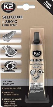 K2 SILICONE BLACK SILIKOONHERMEETIK MUST +350°C 21G/TUUB