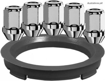 MUTTER M12X1.25/34/19 5TK. + 70.1-66.1 1TK. AUTEC NR.20