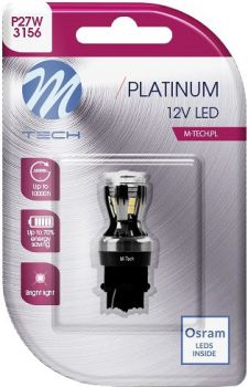 12V/24V P27W LED PIRN 3.9W 3156 CANBUS PLATINUM BLISTER 1TK (OSRAM LED) M-TECH