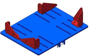 MAJORLIFT 9612 UNIVERSAALNE KÄIGUKASTIDE ADAPTER 1T JA 2T KÄIGUKASTI TÕSTUKILE