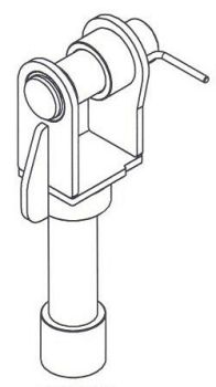 MAJORLIFT DR4104 DAF TAGUMINE KINNITUS ADAPTER 20T MILITAAR TUNGRAUALE