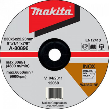 LIHVKETAS 230X6MM RST (INOX) MAKITA